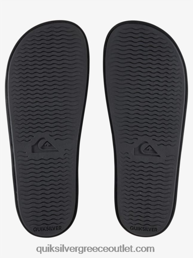 slide πέδιλα rivi slide Quiksilver άνδρες 66LP84765 άσπρο μαύρο