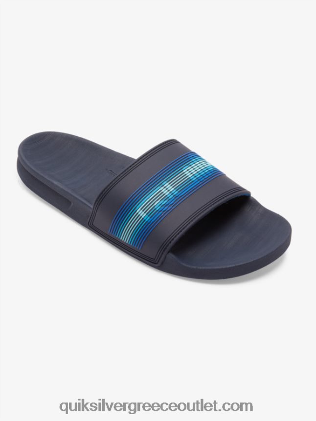 Σανδάλια συρόμενου τύπου slide wordmark rivi Quiksilver άνδρες 66LP84684 μπλε 5