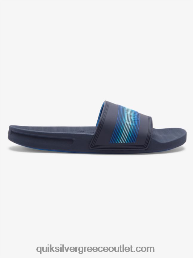 Σανδάλια συρόμενου τύπου slide wordmark rivi Quiksilver άνδρες 66LP84684 μπλε 5