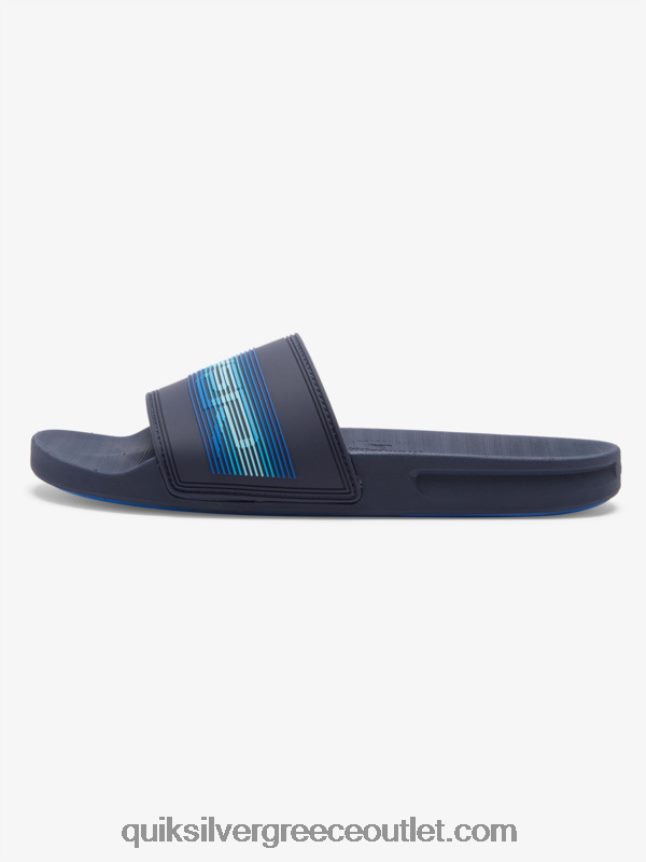 Σανδάλια συρόμενου τύπου slide wordmark rivi Quiksilver άνδρες 66LP84684 μπλε 5