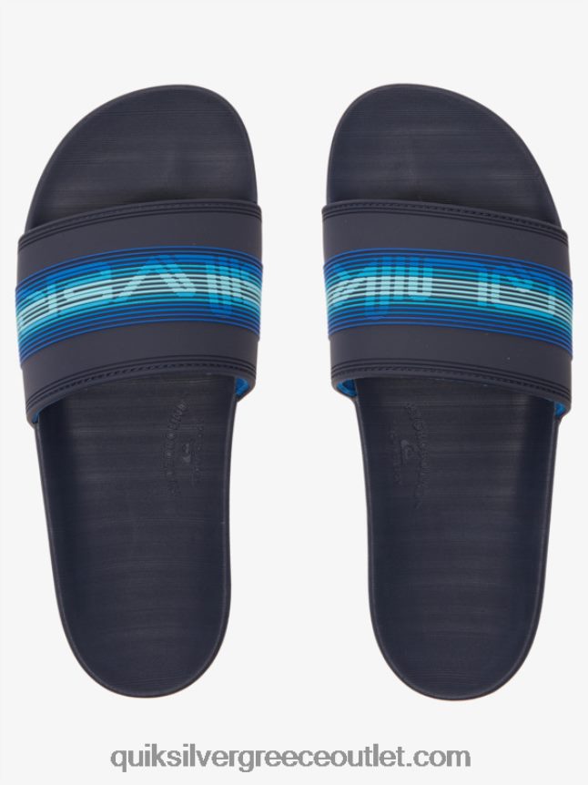 Σανδάλια συρόμενου τύπου slide wordmark rivi Quiksilver άνδρες 66LP84684 μπλε 5