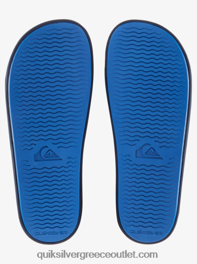 Σανδάλια συρόμενου τύπου slide wordmark rivi Quiksilver άνδρες 66LP84684 μπλε 5