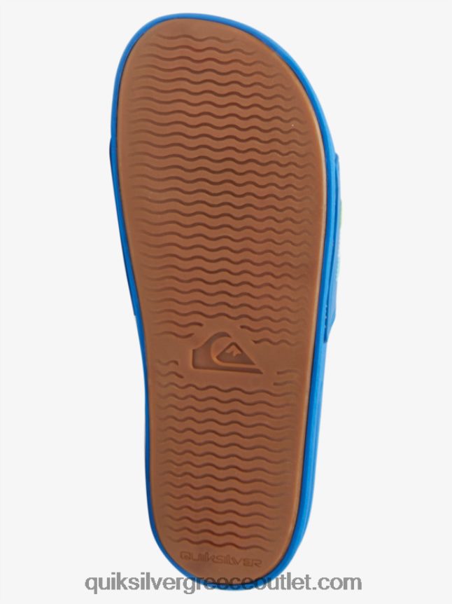 Σανδάλια συρόμενου τύπου slide wordmark rivi Quiksilver άνδρες 66LP84685 μπλε 4