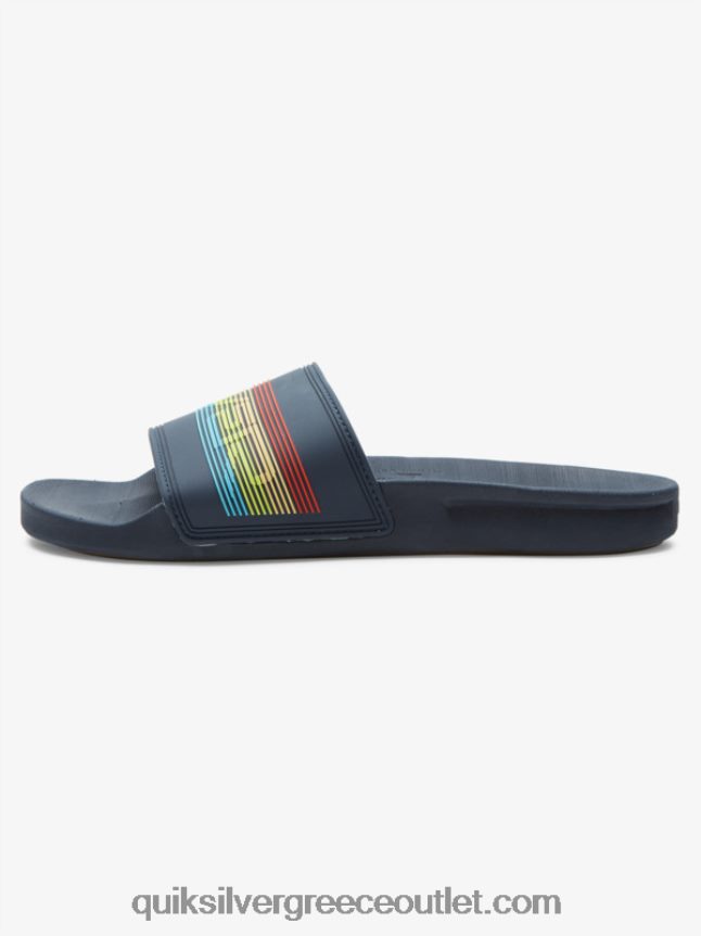 Σανδάλια συρόμενου τύπου slide wordmark rivi Quiksilver άνδρες 66LP84688 μπλε 3