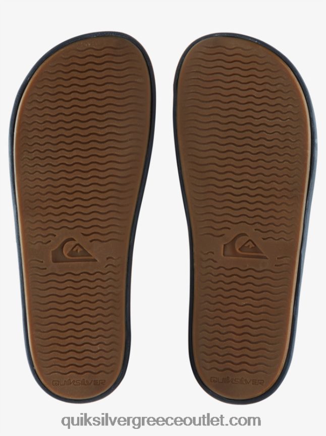 Σανδάλια συρόμενου τύπου slide wordmark rivi Quiksilver άνδρες 66LP84688 μπλε 3