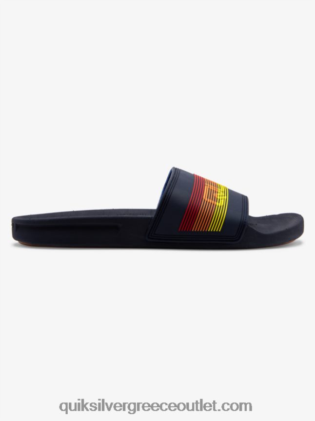 Σανδάλια συρόμενου τύπου slide wordmark rivi Quiksilver άνδρες 66LP84691 μπλε 2