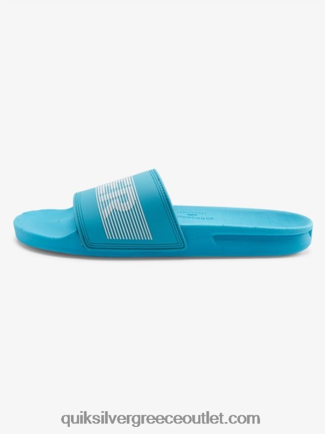 Σανδάλια συρόμενου τύπου slide wordmark rivi Quiksilver άνδρες 66LP84692 μπλε 1