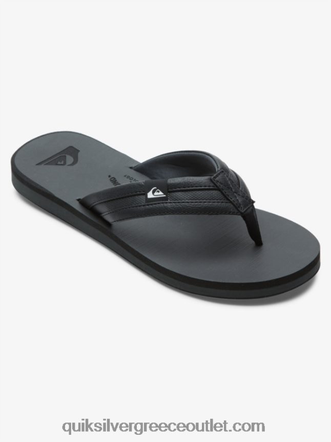 σανδάλια squish carver Quiksilver άνδρες 66LP84938 μαύρος