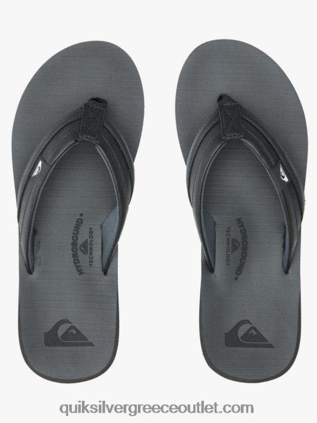 σανδάλια squish carver Quiksilver άνδρες 66LP84938 μαύρος