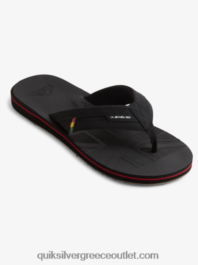 νησιώτικη όαση squish slide σανδάλια Quiksilver άνδρες 66LP841155 μαύρος