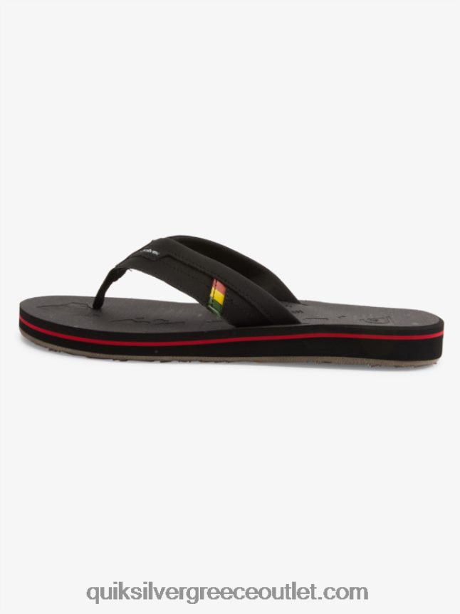 νησιώτικη όαση squish slide σανδάλια Quiksilver άνδρες 66LP841155 μαύρος