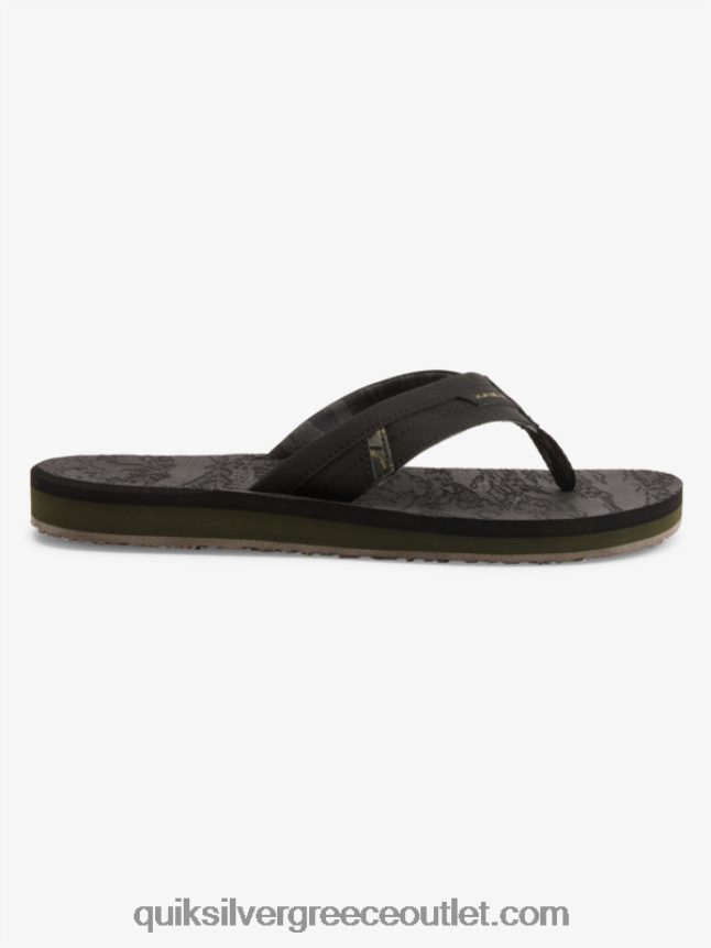 νησιώτικη όαση squish slide σανδάλια Quiksilver άνδρες 66LP841156 μαύρος