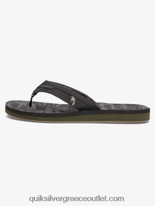 νησιώτικη όαση squish slide σανδάλια Quiksilver άνδρες 66LP841156 μαύρος