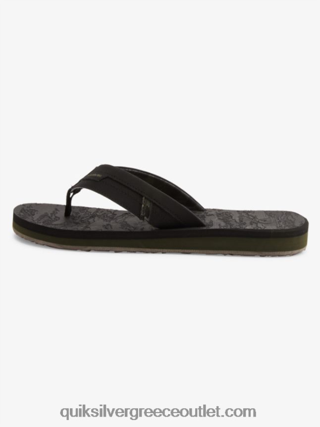 νησιώτικη όαση squish slide σανδάλια Quiksilver άνδρες 66LP841156 μαύρος